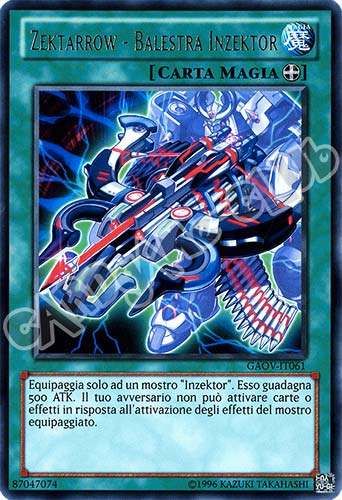 GAOV-IT061 Zektarrow-Balestra Inzektor rara Unlimited (IT) -NEAR MINT-