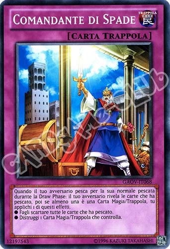 GAOV-IT068 Comandante di Spade comune Unlimited (IT) -NEAR MINT-