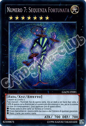 GAOV-IT091 Numero 7: Sequenza Fortunata rara segreta Unlimited (IT) -NEAR MINT-