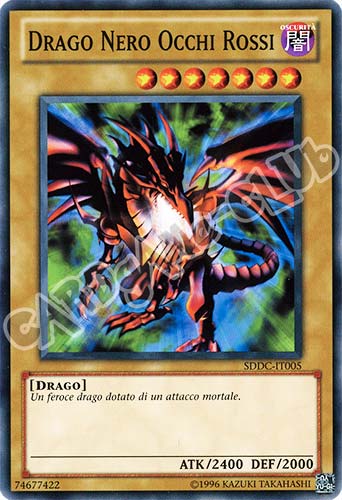 SDDC-IT005 Drago Nero Occhi Rossi comune Unlimited (IT) -NEAR MINT-