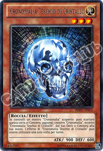 REDU-IT013 Cronomalia Teschio di Cristallo rara Unlimited (IT) -NEAR MINT-