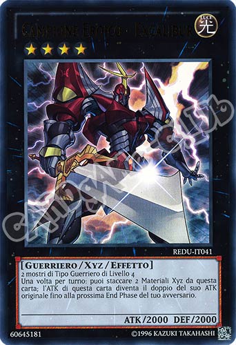 REDU-IT041 Campione Eroico - Excalibur ultra rara Unlimited (IT) -NEAR MINT-
