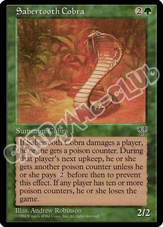 Sabertooth Cobra comune (EN) -NEAR MINT-