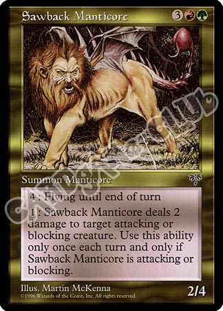 Sawback Manticore rara (EN) -NEAR MINT-