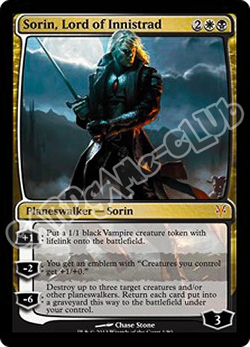 01 / 80 Sorin, Lord of Innistrad rara mitica foil (EN) -NEAR MINT-