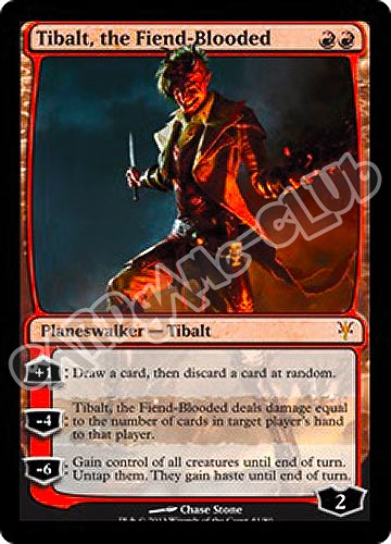 41 / 80 Tibalt, the Fiend-Blooded rara mitica foil (EN) -NEAR MINT-