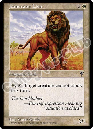 Jamuraan Lion comune (EN) -NEAR MINT-