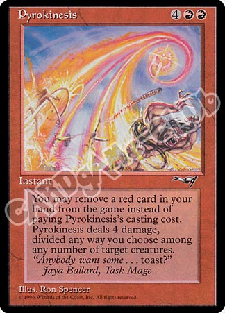 Pyrokinesis non comune (EN) -NEAR MINT-