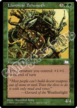 Llanowar Behemoth non comune (EN) -NEAR MINT-