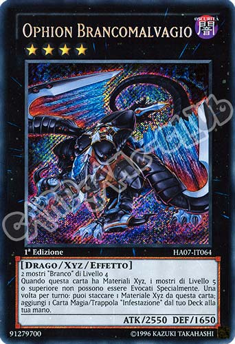 HA07-IT064 Ophion Brancomalvagio rara segreta 1a Edizione (IT) -NEAR MINT-