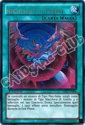 HA07-IT066 Richiamo di Ferro rara segreta 1a Edizione (IT) -NEAR MINT-