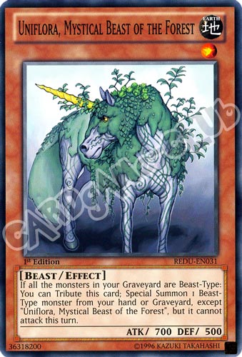REDU-EN031 Uniflora, Mystical Beast of the Forest comune 1st Edition (EN) -NEAR MINT-