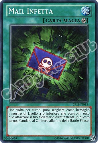 SP13-IT033 Mail Infetta comune unlimited (IT) -NEAR MINT-