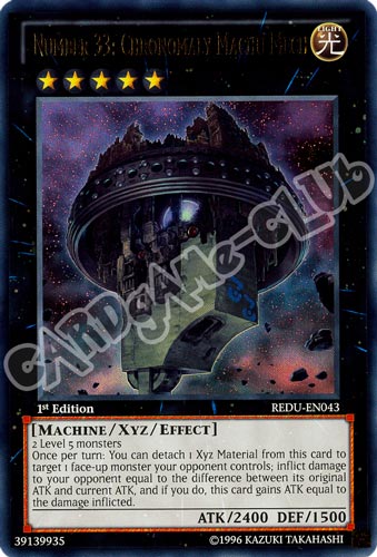 REDU-EN043 Number 33: Chronomaly Machu Mech ultra rara 1st Edition (EN) -NEAR MINT-