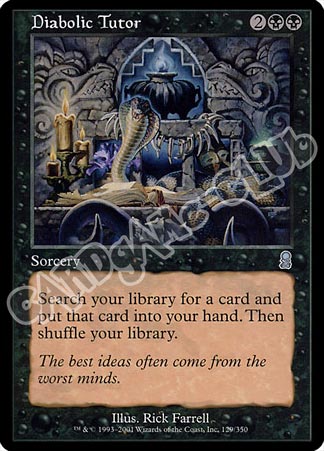 129 / 350 Diabolic Tutor non comune (EN) -NEAR MINT-