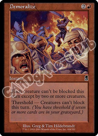 184 / 350 Demoralize comune (EN) -NEAR MINT-