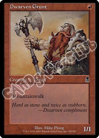 185 / 350 Dwarven Grunt comune (EN) -NEAR MINT-