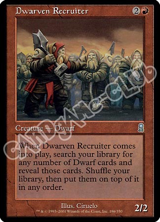 186 / 350 Dwarven Recruiter non comune (EN) -NEAR MINT-