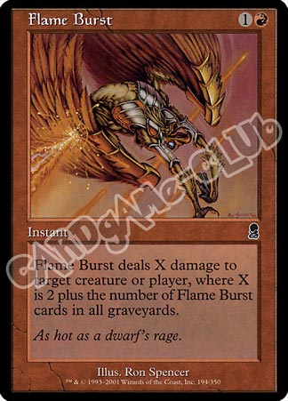 194 / 350 Flame Burst comune (EN) -NEAR MINT-