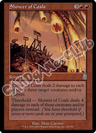 221 / 350 Shower of Coals non comune (EN) -NEAR MINT-