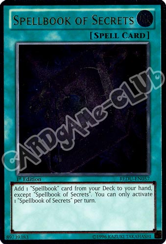 REDU-EN057 Spellbook of Secrets rara ultimate 1st Edition (EN) -NEAR MINT-