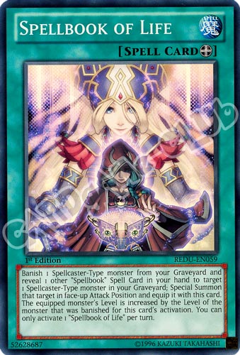 REDU-EN059 Spellbook of Life super rara 1st Edition (EN) -NEAR MINT-