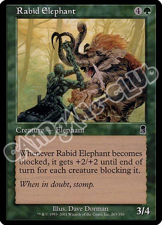 263 / 350 Rabid Elephant comune (EN) -NEAR MINT-