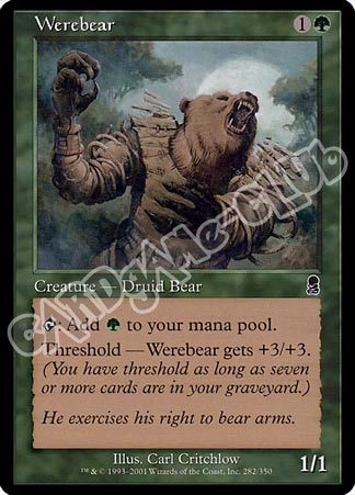 282 / 350 Werebear comune (EN) -NEAR MINT-