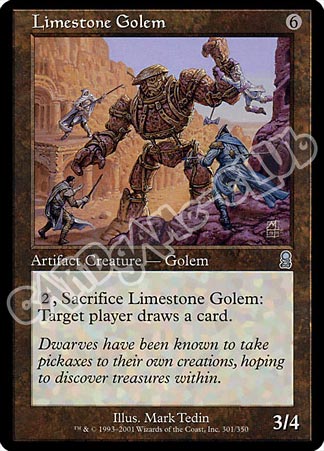 301 / 350 Limestone Golem non comune (EN) -NEAR MINT-