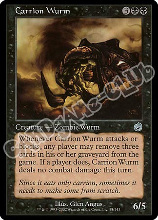 055 / 143 Carrion Wurm non comune (EN) -NEAR MINT-