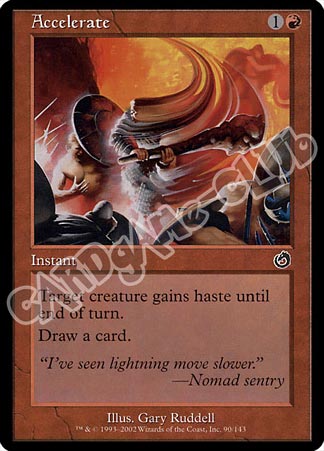 090 / 143 Accelerate comune (EN) -NEAR MINT-