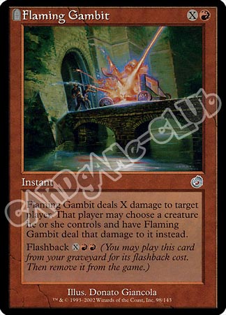 098 / 143 Flaming Gambit non comune (EN) -NEAR MINT-