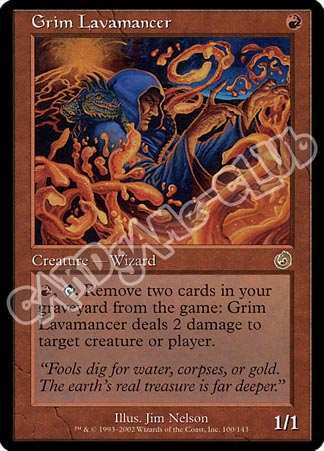 100 / 143 Grim Lavamancer rara (EN) -NEAR MINT-