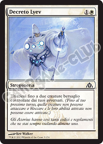 003 / 156 Decreto Lyev comune (IT) -NEAR MINT-