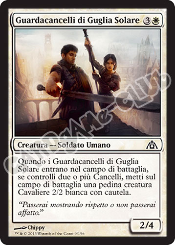 009 / 156 Guardacancelli di Guglia Solare comune (IT) -NEAR MINT-