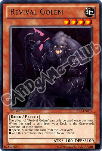 REDU-EN085 Revival Golem rara 1st Edition (EN) -NEAR MINT-