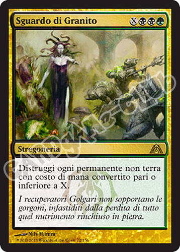 072 / 156 Sguardo di Granito rara (IT) -NEAR MINT-