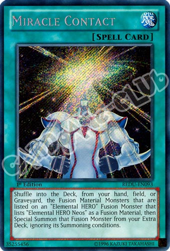 REDU-EN093 Miracle Contact rara segreta 1st Edition (EN) -NEAR MINT-