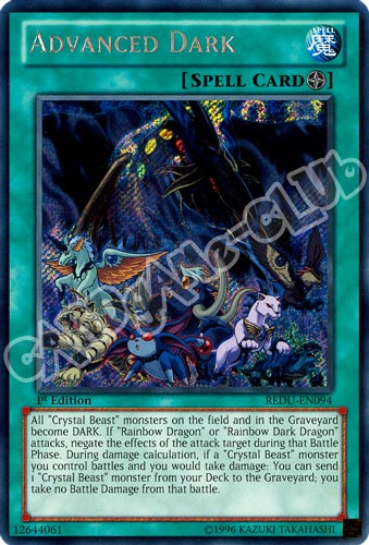 REDU-EN094 Advanced Dark rara segreta 1st Edition (EN) -NEAR MINT-
