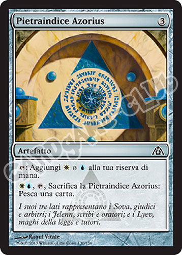 136 / 156 Pietraindice Azorius comune (IT) -NEAR MINT-