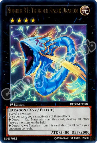 REDU-EN098 Number 91: Thunder Spark Dragon ultra rara 1st Edition (EN) -NEAR MINT-