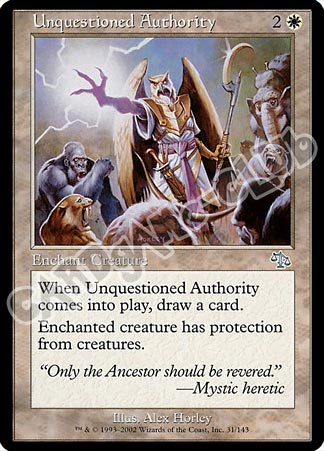 031 / 143 Unquestioned Authority non comune (EN) -NEAR MINT-