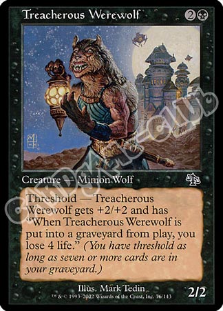 076 / 143 Treacherous Werewolf comune (EN) -NEAR MINT-