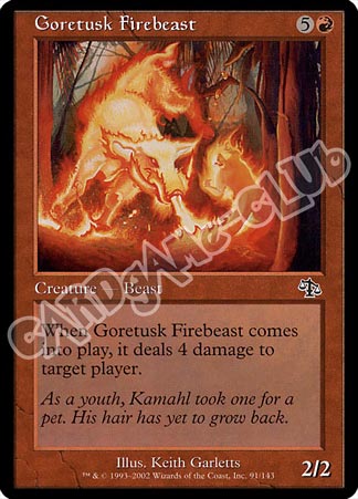 091 / 143 Goretusk Firebeast comune (EN) -NEAR MINT-