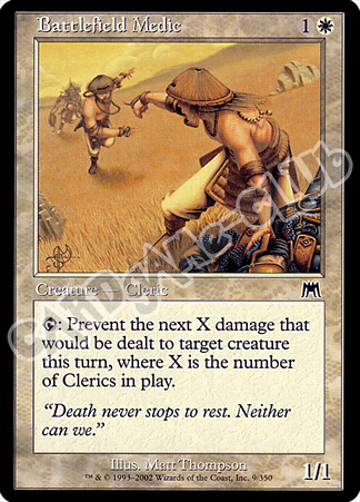 009 / 350 Battlefield Medic comune (EN) -NEAR MINT-