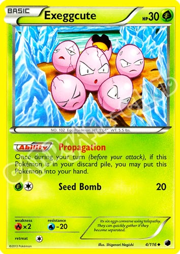 004 / 116 Exeggcute non comune (EN) -NEAR MINT-