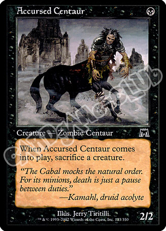123 / 350 Accursed Centaur comune (EN) -NEAR MINT-