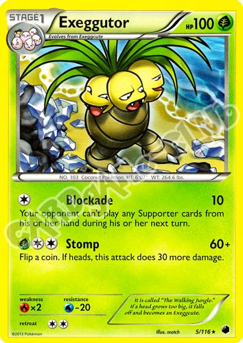 005 / 116 Exeggutor rara (EN) -NEAR MINT-
