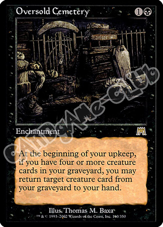 160 / 350 Oversold Cemetery rara (EN) -NEAR MINT-