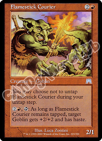 203 / 350 Flamestick Courier non comune (EN) -NEAR MINT-